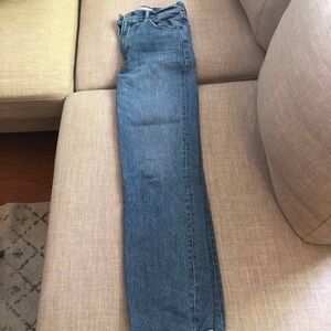 Abercrombie 90s straight ultra high rise medium wash size 27R